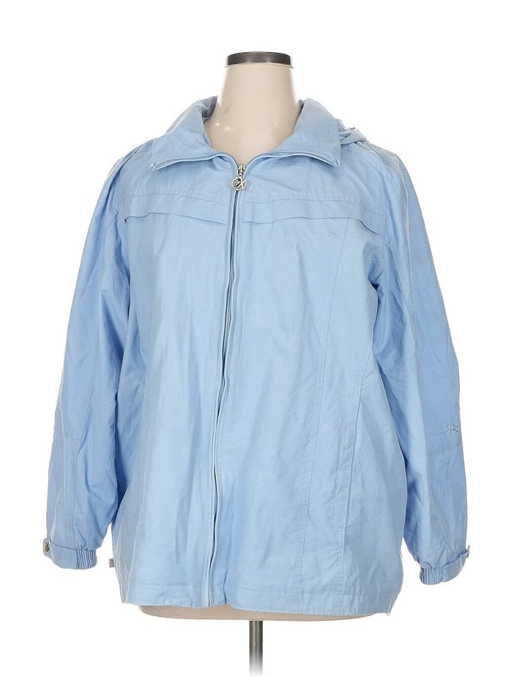 Blue Jacket Rain Coat Windbreaker 1X